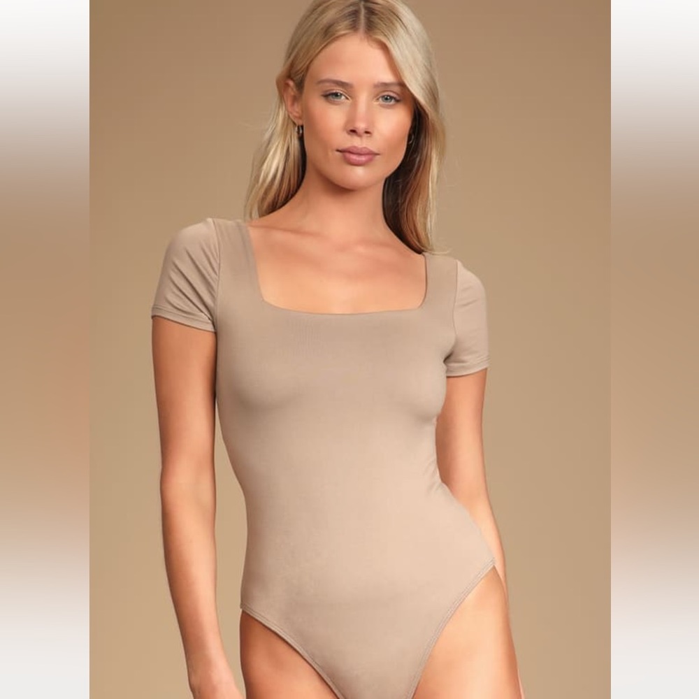 Taupe Cutout Bodysuit